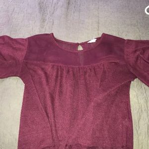 Cute burgundy blouse